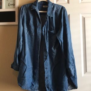 Ava and Viv denim button down